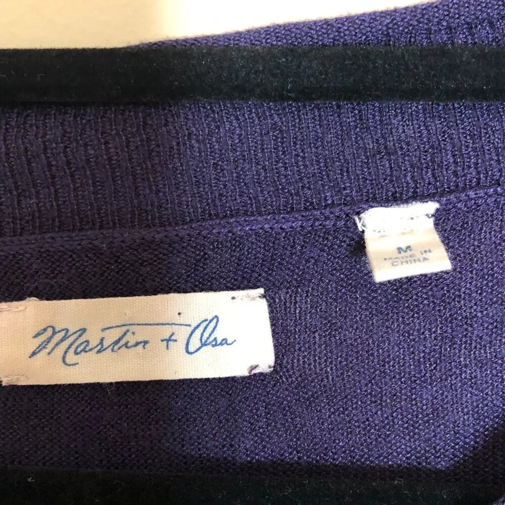 Martin & Osa Sweater, Purple, Size M - Picture 7 of 10
